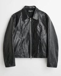 【OUR LEGACY(アワーレガシー)】MINI JACKET/ Top Dyed Black Leather