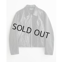 【OUR LEGACY(アワーレガシー)】MINI JACKET/ Top Dyed Black Leather