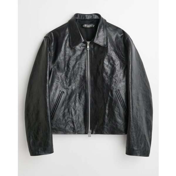 画像1: 【OUR LEGACY(アワーレガシー)】MINI JACKET/ Top Dyed Black Leather