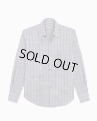 【CAMISAS MANOLO(カミサスマノロ)】BLUE/WHITE MULTI CHECK NORMAL SHIRT