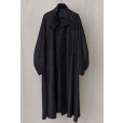 画像1: 【GABRIELA COLL GARMENTS(ガブリエラコールガーメンツ)】HEAVY WOOL OVERSIZED COAT/ BLACK (1)