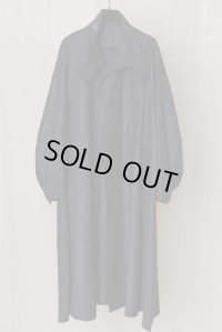 【GABRIELA COLL GARMENTS(ガブリエラコールガーメンツ)】HEAVY WOOL OVERSIZED COAT/ BLACK