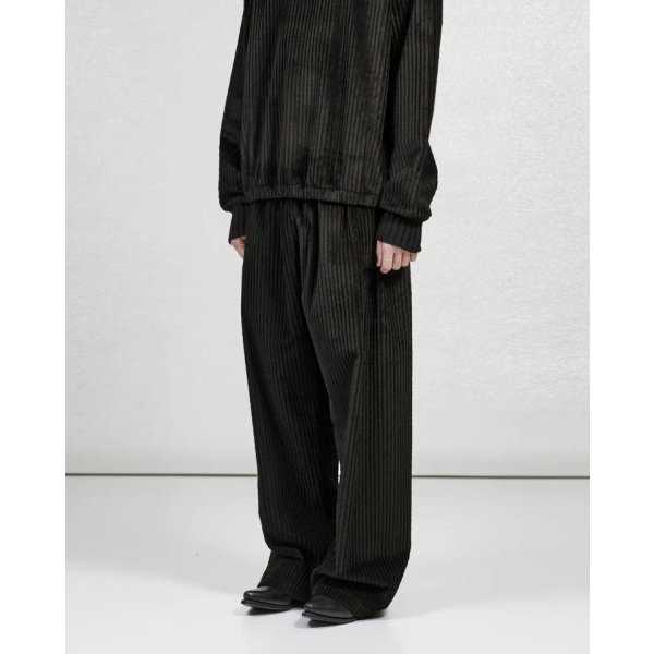 画像1: 【GABRIELA COLL GARMENTS(ガブリエラコールガーメンツ)】CORDUROY FLAP POCKET TROUSERS/ BLACK