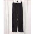 画像1: 【GABRIELA COLL GARMENTS(ガブリエラコールガーメンツ)】CUPRO DRAWSTRING TROUSERS/ BLACK (1)