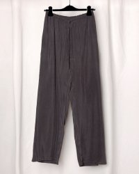 【GABRIELA COLL GARMENTS(ガブリエラコールガーメンツ)】CUPRO DRAWSTRING TROUSERS/ BROWN