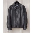 画像1: 【GABRIELA COLL GARMENTS(ガブリエラコールガーメンツ)】 LEATHER POCKET JACKET/ BLACK (1)