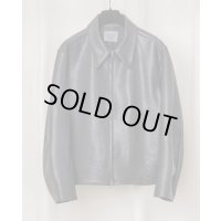 【GABRIELA COLL GARMENTS(ガブリエラコールガーメンツ)】 LEATHER POCKET JACKET/ BLACK