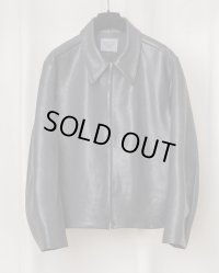 【GABRIELA COLL GARMENTS(ガブリエラコールガーメンツ)】 LEATHER POCKET JACKET/ BLACK