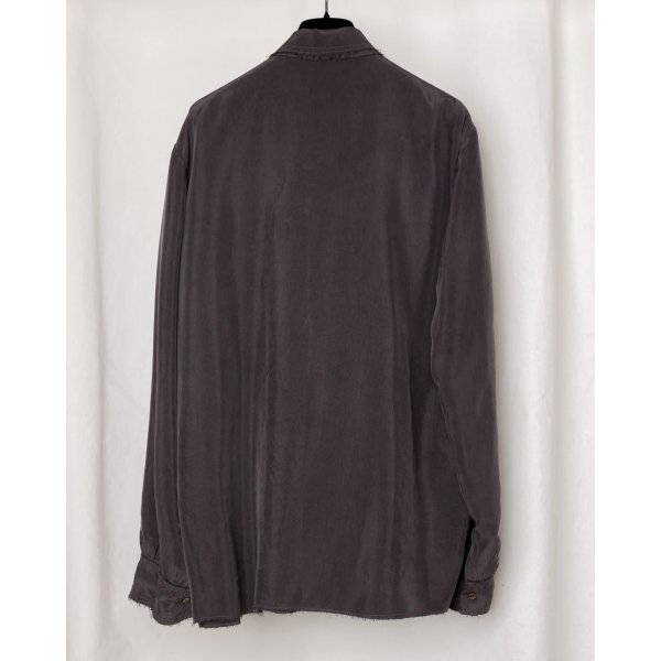 画像2: 【GABRIELA COLL GARMENTS(ガブリエラコールガーメンツ)】DOUBLE CUPRO POCKET SHIRT/ BROWN
