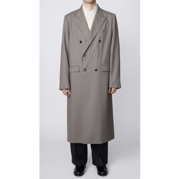 画像3: 【IRENISA(イレニサ)】DOUBLE-BREASTED CHESTER COAT / STONE GRAY