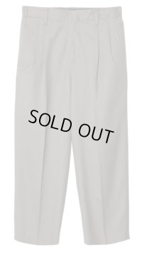 【IRENISA(イレニサ)】TWO TUCKS WIDE TROUSERS / STONE GRAY