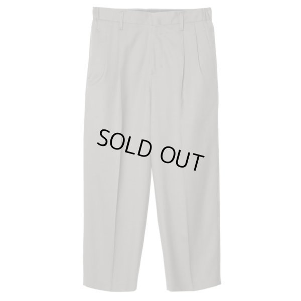 画像1: 【IRENISA(イレニサ)】TWO TUCKS WIDE TROUSERS / STONE GRAY