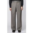 画像3: 【IRENISA(イレニサ)】TWO TUCKS WIDE TROUSERS / STONE GRAY (3)
