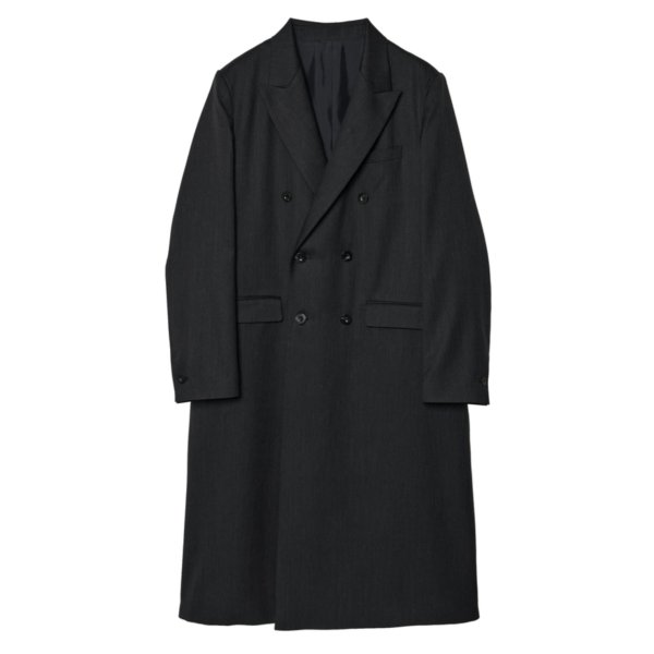 画像1: 【IRENISA(イレニサ)】DOUBLE-BREASTED CHESTER COAT / CHARCOAL GRAY