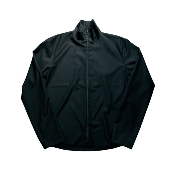 画像1: 【GABRIELA COLL GARMENTS(ガブリエラコールガーメンツ)】FINE WOOL ZIPPER SHIRT/ BLACK
