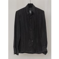 【GABRIELA COLL GARMENTS(ガブリエラコールガーメンツ)】DOUBLE CUPRO POCKET SHIRT/ BLACK