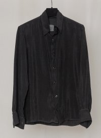 【GABRIELA COLL GARMENTS(ガブリエラコールガーメンツ)】DOUBLE CUPRO POCKET SHIRT/ BLACK