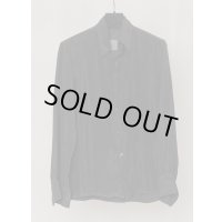 【GABRIELA COLL GARMENTS(ガブリエラコールガーメンツ)】DOUBLE CUPRO POCKET SHIRT/ BLACK