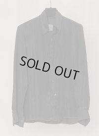 【GABRIELA COLL GARMENTS(ガブリエラコールガーメンツ)】DOUBLE CUPRO POCKET SHIRT/ BLACK