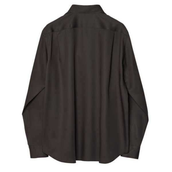 画像2: 【IRENISA(イレニサ)】REGULAR COLLAR RELAX FIT SHIRT / CHARCOAL GRAY