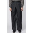 画像3: 【IRENISA(イレニサ)】TWO TUCKS WIDE TROUSERS / CHARCOAL GRAY (3)