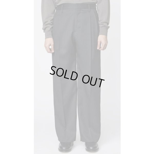 画像3: 【IRENISA(イレニサ)】TWO TUCKS WIDE TROUSERS / CHARCOAL GRAY
