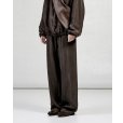 画像3: 【GABRIELA COLL GARMENTS(ガブリエラコールガーメンツ)】CUPRO DRAWSTRING TROUSERS/ BROWN (3)