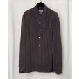 画像1: 【GABRIELA COLL GARMENTS(ガブリエラコールガーメンツ)】DOUBLE CUPRO POCKET SHIRT/ BROWN (1)