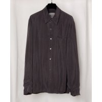 【GABRIELA COLL GARMENTS(ガブリエラコールガーメンツ)】DOUBLE CUPRO POCKET SHIRT/ BROWN