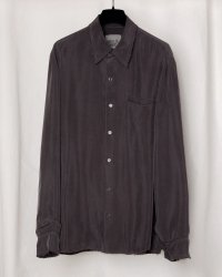 【GABRIELA COLL GARMENTS(ガブリエラコールガーメンツ)】DOUBLE CUPRO POCKET SHIRT/ BROWN