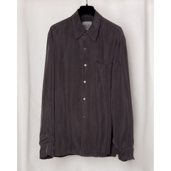 画像1: 【GABRIELA COLL GARMENTS(ガブリエラコールガーメンツ)】DOUBLE CUPRO POCKET SHIRT/ BROWN
