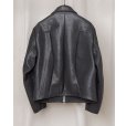 画像2: 【GABRIELA COLL GARMENTS(ガブリエラコールガーメンツ)】 LEATHER POCKET JACKET/ BLACK (2)