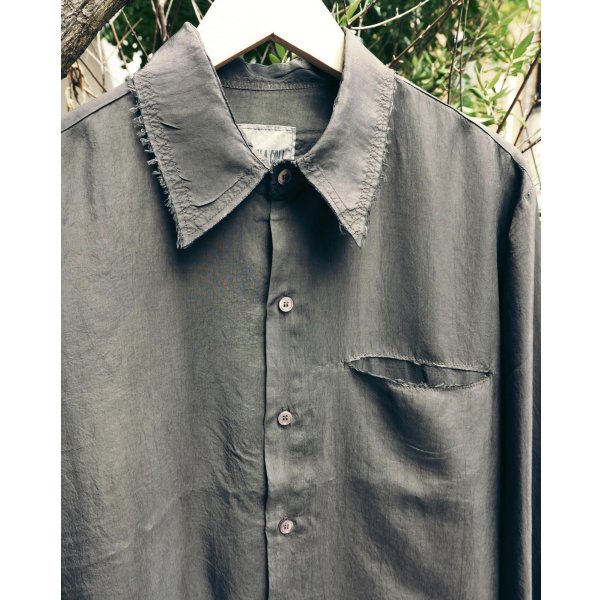 画像4: 【GABRIELA COLL GARMENTS(ガブリエラコールガーメンツ)】DOUBLE CUPRO POCKET SHIRT/ BROWN
