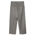 画像2: 【IRENISA(イレニサ)】TWO TUCKS WIDE TROUSERS / STONE GRAY (2)