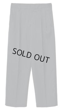 【IRENISA(イレニサ)】TWO TUCKS WIDE TROUSERS / CHARCOAL GRAY