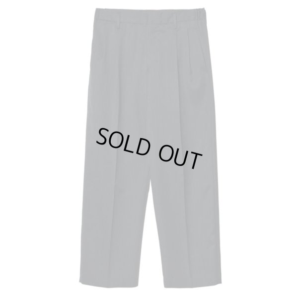画像1: 【IRENISA(イレニサ)】TWO TUCKS WIDE TROUSERS / CHARCOAL GRAY