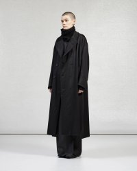 【GABRIELA COLL GARMENTS(ガブリエラコールガーメンツ)】HEAVY WOOL BREASTED COAT/ BLACK