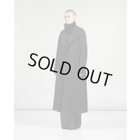 【GABRIELA COLL GARMENTS(ガブリエラコールガーメンツ)】HEAVY WOOL BREASTED COAT/ BLACK