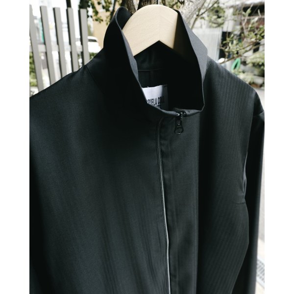画像2: 【GABRIELA COLL GARMENTS(ガブリエラコールガーメンツ)】FINE WOOL ZIPPER SHIRT/ BLACK