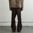 画像4: 【NVRFRGT(ネヴァーフォーゲット)】3D TWISTED WIDE LEG 5P PANTS CORDUROY　”Brown” (4)