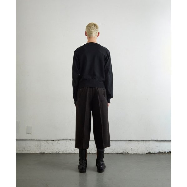 画像4: 【NVRFRGT(ネヴァーフォーゲット)】S CURVED UTILITY CAPRI TROUSERS　”Brown”