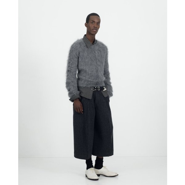 画像5: 【NVRFRGT(ネヴァーフォーゲット)】S CURVED UTILITY CAPRI TROUSERS　”Charcoal”