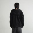 画像5: 【NVRFRGT(ネヴァーフォーゲット)】FULL ZIP UP HOODIE　”Black” (5)