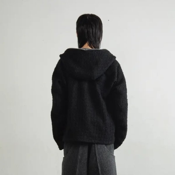 画像5: 【NVRFRGT(ネヴァーフォーゲット)】FULL ZIP UP HOODIE　”Black”
