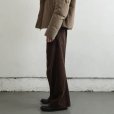 画像3: 【NVRFRGT(ネヴァーフォーゲット)】3D TWISTED WIDE LEG 5P PANTS CORDUROY　”Brown” (3)