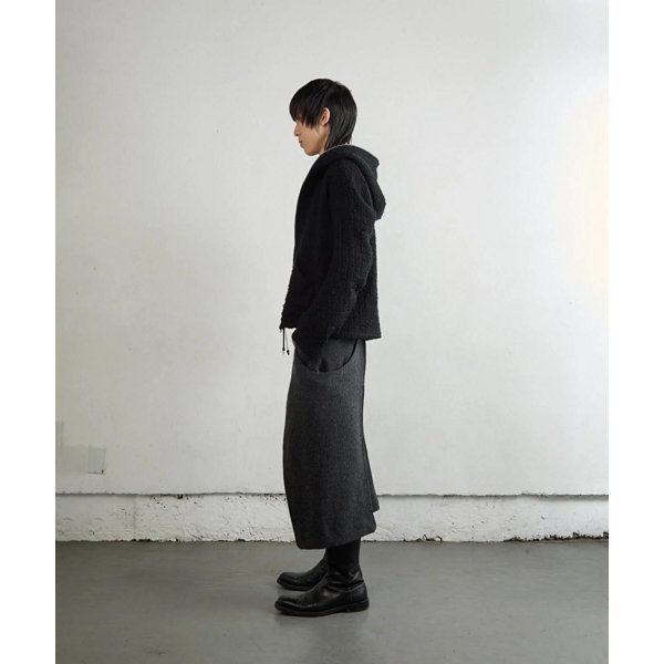 画像3: 【NVRFRGT(ネヴァーフォーゲット)】S CURVED UTILITY CAPRI TROUSERS　”Charcoal”