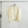 画像1: 【NVRFRGT(ネヴァーフォーゲット)】FULL ZIP UP HOODIE　”White” (1)