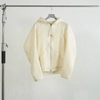 【NVRFRGT(ネヴァーフォーゲット)】FULL ZIP UP HOODIE　”White”