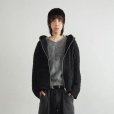 画像3: 【NVRFRGT(ネヴァーフォーゲット)】FULL ZIP UP HOODIE　”Black” (3)