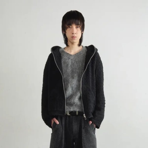 画像3: 【NVRFRGT(ネヴァーフォーゲット)】FULL ZIP UP HOODIE　”Black”